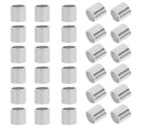 Beaupretty Cuentas de Engarce para Manualidades 300 Pcs, Tubulares 2.0x2.0 Mm, Color Plata Gruesa, Accesorios para Hacer Pulseras y Collares, Cuentas Artesanales para Bricolaje