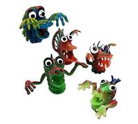 Beaupretty de Dedo de para Niños Juego de 5 de Animales Juguete Educativo para Cuentos Antes de Dormir Textura Suave Fiestas de Cumpleaños