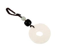 Beaupretty de Jade con Colgante de Prosperidad Charm de Feng Shui para Claves Creativo y Significativo Accesorio Elegante y