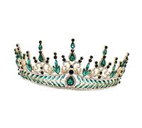 Beaupretty de Rhinestone Barroca para Novia Tiara de Fiesta con Exquisito para Bodas y Celebraciones