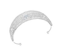 Beaupretty De Tiara De Novia Brillante Gemas De Imitación Diadema De Boda Para Tocado Para Princesa Ceremonia De Boda