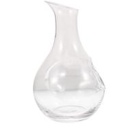 Beaupretty Decantador de Vino Creativo de Vidrio Diseño Cóncavo, Capacidad 385ml, Práctico para Agua y Vino Ambientes