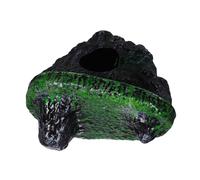 Beaupretty Decoración Acuario Isla Flotante Piedra Artificial Abs Resistente con Cueva Oculta para Betta Paisaje Realista para Peceras y Refugio de Peces Ligero y Duradero