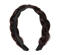 Beaupretty Diadema Antideslizante para Peluca Tocado de Mujer Aro Cabello Trenzado Accesorio de Cabello para Mujer Diadema Trenzada para Niña Banda de Estilo Simple