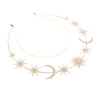Beaupretty Diadema con Halo de Nuestra Señora de Estrella y Luna Tocado de Disfraz Elegante para Mujeres y Niñas para Fiestas Temáticas y Sesiones de Fotos