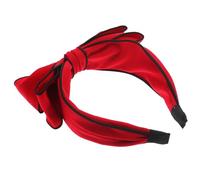 Beaupretty diadema con lazo diadema de mujer diademas de niña diademas de spa para mujeres alfiler banda horquillas moño hair pin accesorios fiesta tocado de mujer adorable tocado tela rojo