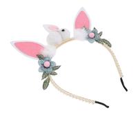 Beaupretty Diadema Con Orejas De Conejo Animales Enchufes Adorno De Pastel De Conejito Juguetes Diadema De Horquilla Diademas Fiesta Toppers Banda Sombrero De Orejas De Conejo Felpa