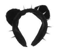Beaupretty Diadema Con Orejas De Gato Cosplay Fiesta Falso Orejas Diademas Felpa Disfraz De Orejas De Gato Cubrir Hola Oreja De Gato Pata Diadema De Orejas Bigote Adulto Aleación De Zinc Rojo