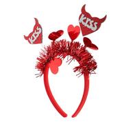 Beaupretty Diadema De Amor Para San Valentín Diadema Con Antena De Corazón Tocado De Corazón Disfraz De Cupido Accesorios Para Mujer Diademas De Corazón Diadema De Corazón Para