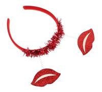 Beaupretty Diadema De Labios Rojos Para San Valentín Accesorio Cabello Para Bodas y Fiestas Recuerdo Festivo Idea Romántica y Festiva Para San Valentín