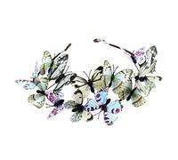 Beaupretty Diadema de Mariposas para Mujer Delicada Banda de Cabello de Novia para Sesión de Fotos Diseño con Motivo de Mariposas