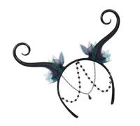 Beaupretty Diadema De Para Cosplay Diadema Decorativa De Hada Tocado Exótico Con Dijes Colgantes Para Fiesta De Halloween y Disfraces Material Metalico