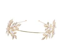Beaupretty Diadema de Perlas de Novia Diadema Metal Decorativa Accesorio Pelo Incrustaciones de Perlas para Fiesta y Boda Delicada para Mujer