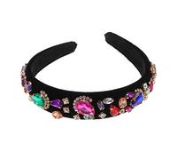 Beaupretty Diadema De Perlas Mujer Tocado Nupcial Y Aro De Pelo De Diamantes Para Boda Banquete Y Fiesta Accesorio Ligero Para Niña Y Mujer 5.90 * 5.51 * 0.78in
