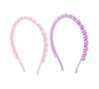 Beaupretty Diadema de Perlas para Cuidado Facial 2 Pcs Diadema Multifuncional para Mujeres y Niñas Accesorio de Suave y Lavable para Lavarse la Cara y Arreglar el Cabello