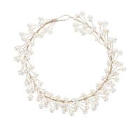 Beaupretty Diadema De Perlas Para Novias Tocado Elegante Para Bodas Accesorio De Cabello Para y Prom y Seguro Diseño Sofisticado Dorado