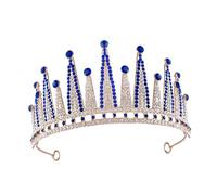 Beaupretty Diadema de Tiara con Gemas de Imitación para Boda Tocado Nupcial con Gemas de Imitación para Ceremonia de Boda
