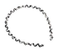Beaupretty Diadema Estampado de Leopardo de Vaca Fina Antideslizante de Tela Ondulada Estilo Retro para Mujeres Hombres Adolescentes y Niñas Aro Pelo Rizado Retro