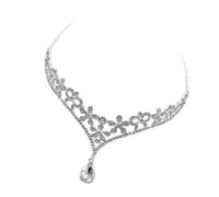 Beaupretty Diadema Frontal de Boda Pedrería de Imitación Accesorio para Novia Color Plata Pieza Única Elegante para Velos y Tiaras Joyería para Eventos Nupciales