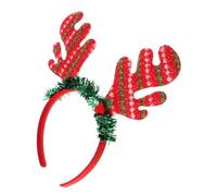 Beaupretty Diadema Navideña Astas de Reno Diadema Purpurina Aro Pelo Accesorio para Fiestas Navideñas Decoración de Cabello para Fiestas