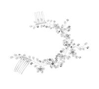Beaupretty Diadema Nupcial con Doble Peine Segura Artesanal con Perlas y Strass Brillantes Diseño Versátil para Bodas y Eventos Formales Accesorio Elegante para Novias
