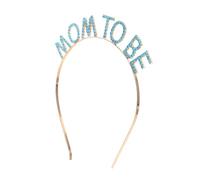 Beaupretty Diadema Para Futura Mamá Letras Mom to Be, 1 Unidad, Tamaño Único, Diseño Ligero y Elegante, Accesorios Para Cabello Para Fiestas y Baby Shower, Color Azul Lago