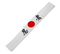 Beaupretty Diadema Samurái De Estilo Japonés Tela Textil Suave Cinta Cabeza Para Karate Hombre Entrenamiento y Práctica Deportiva Blanca Ninja