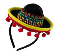 Beaupretty Diadema Sombrero Mexicano De Fiesta Diseño Creativo Para Festivales y Despedidas De Soltera Accesorio Decorativo Para Cabello Celebraciones Cinco De Mayo