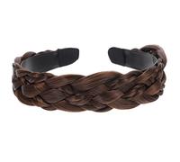 Beaupretty Diadema Trenzada Peluca Sintética para Mujer Accesorio de Pelo Tamaño Único para Fiestas y Diadema Ancha Diseño de Trenza