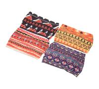 Beaupretty Diademas Africanas Anchas para Mujer Turbantes Elásticos Estampado Retro Bandas Cabello de Entrenamiento Ajuste Cómodo para Yoga Correr y Uso Diario 4 Unidades Variadas