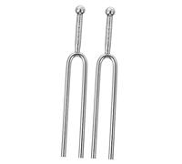 Beaupretty Diapasones Estándar a 440 Hz Para Guitarra y Violín, 2 Piezas Plateadas, Afinadores De Tono Musicales Prácticos Para Accesorios De Instrumentos Musicales