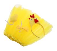 Beaupretty Disfraz De Con Accesorios Diadema De Pollito Pajarita y Falda Tutú Ideal Para Fiestas De Cosplay y Celebraciones.