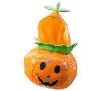 Beaupretty Disfraz Halloween para Mascotas Forma de Calabaza Naranja, Cómodo Poliéster, Adecuado para Retratos Familiares y Uso al Aire Libre