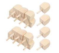Beaupretty Dreidels de Madera sin Pintar 20 Unidades, Peonzas Tradicionales para Janucá, Juguete de Madera para Manualidades DIY, Tamaño 4,15 Cm Mango, Decoración Festiva