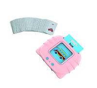 Beaupretty Educativo de Aprendizaje de Inglés para de Palabras con Tarjetas Flash Juguete Portátil para Desarrollo Cognitivo y Coordinación Incluye Tarjetas Aleatorias Versión Rosa