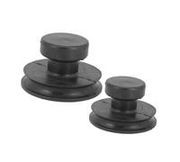 Beaupretty Elevador Diseño Portátil Negro 2 Piezas de Cuencos de Goma Fuerte Succión para y Cuencos de Luna Llena