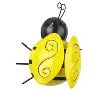 Beaupretty Escultura Abeja 3d de Hierro para Pared Grande, Decoración de Jardín Exterior, Adorno Mural Metálico para Patio y Terraza, Arte Mural de Abejas para Colgar, Resistente y Color