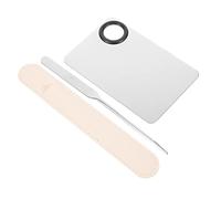 Beaupretty Espátula de Maquillaje Coreana Espátula de Base de Maquillaje Herramienta de Mezcla de Cosméticos de Acero Inoxidable para Mezclar Base