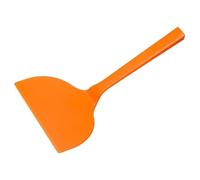 Beaupretty Espátula para Freír Carne Anti-escaldaduras de Cocina, Pala de Cocina Portátil de Borde Ancho para Panqueques y Huevos, Mango Ergonómico Redondo, Resistente al Calor, Utensilio