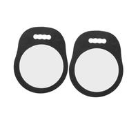 Beaupretty Espejo De Mano Grande y Cuadrado 2 Piezas Antifragmentos con Almohadilla De Espuma para Peluquería Profesional, Resistente, De Alta Resolución, Uso Salones De Belleza