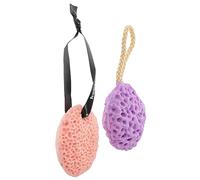 Beaupretty Esponja Exfoliante Corporal de Algas 2 Unidades Tamaño Mediano para Bebés Cuidado Piel Sensible Baño Diario Natural Transpirable