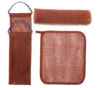 Beaupretty Esponja Exfoliante de Africana de Nylon para Ducha para Espalda Pies y Cara Acción Espumosa y Limpieza