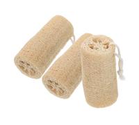 Beaupretty Esponjas Exfoliantes Naturales Juego de 3 de Lufa de Fibra Vegetal Cepillo Multifuncional para Ducha y Cocina para Baño y Limpieza Corporal