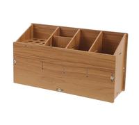 Beaupretty Estante para Herramientas de Peluquería de Madera Soporte para Tijeras de Corte de Pelo y Peines de Escritorio Organizador para Guardar Herramientas Salón de Belleza