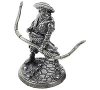 Beaupretty Estatua de Samurái de Cobre Blanco Vintage para Decoración de Jardín y Hogar, Mini Figura Artística Que Añade Atractivo y Estilo Único a Tus Espacios