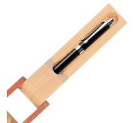 Beaupretty Estuche de Madera para Bolígrafos Diseño de Giro, Elegante y Atemporal, Adecuado para Organización del Escritorio en Oficina y Escuela