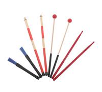 Beaupretty estuche de transporte accesorios baterista Accesorios de percusión para bateria profesional de tambor paquete de baqueta organizador de baquetas metal Red