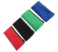 Beaupretty Estuche Organizador Multiusos para Bolígrafos y Lápices, 4 Unidades de Nylon Resistente y Gran Capacidad, Colores Negro, Rojo, Azul y Verde, Bolsa Ligera para Papelería y Viaje