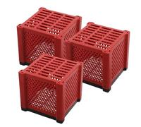 Beaupretty Filtro para Acuario en Forma de Cubo 3 Unidades, Medios Filtrantes Biológicos para Peceras Pequeñas, Caja de Almacenamiento para Filtración de Agua, Depuradora Acuario Compatible