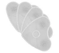 Beaupretty Filtros de Bebederos para Mascotas 4 Piezas Forma de Corazón Filtro de Fuente de Agua para Gatos Carbón Activado de Alto YODO Repuesto para Dispensadores de Agua Limpia y